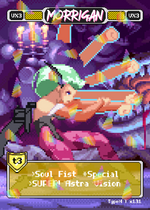 Load image into Gallery viewer, Morrigan Fireball - Pixel Vixen Trading Card #131