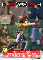 Load image into Gallery viewer, Akira Kazama Punch Combo - Pixel Vixen Trading Card #136