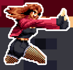 Load image into Gallery viewer, Aoi Kusanagi Holographic Vixen Sticker #39 - Pixel X