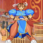 Load image into Gallery viewer, Chun Li Bow - Pixel Vixen #106
