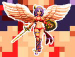 Load image into Gallery viewer, Athena Goddess Pixel Vixen Sticker #40 - Pixel X