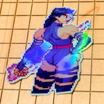 Load image into Gallery viewer, Psylocke Holographic Vixen Sticker #21 - Pixel X