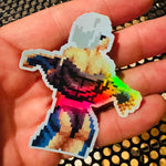 Load image into Gallery viewer, Angel Holographic Pixel Vixen Sticker #5