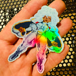 Load image into Gallery viewer, Storm Holographic Pixel Vixen Sticker  #46