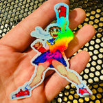 Load image into Gallery viewer, Sakura Holographic Pixel Vixen Sticker #8 - Pixel X