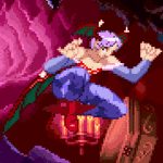 Load image into Gallery viewer, Lilith Holographic Pixel Vixen Sticker #20 - Pixel X