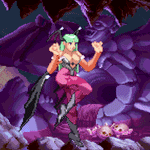Load image into Gallery viewer, Morrigan Playing With Her Powers - Pixel Vixen Trading Card #29