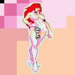 Load image into Gallery viewer, Poison Holographic Pixel Vixen Sticker #64
