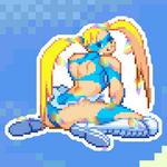 Load image into Gallery viewer, RMika Pixel Vixen Sticker #6