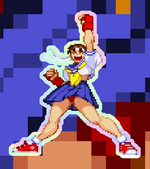 Load image into Gallery viewer, Sakura Holographic Pixel Vixen Sticker #8 - Pixel X