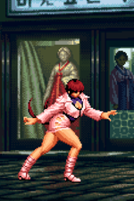 Load image into Gallery viewer, Shermie Swoop Kick- Pixel Vixen Trading Card #132