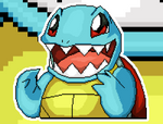 Load image into Gallery viewer, Squirtle Pixelated Holographic Pokemon Sticker #13