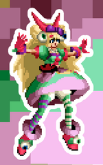 Load image into Gallery viewer, Sylvia Paula Paula Pixel Vixen Sticker #41 - Pixel X