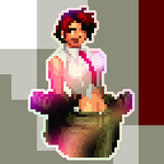 Load image into Gallery viewer, Vanessa Pixel Vixen Holographic Sticker #42 - Pixel X