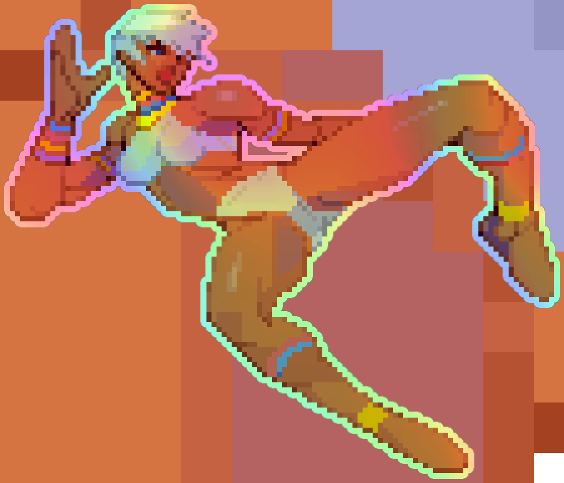 Elena Pixel Vixen Holographic Sticker #43
