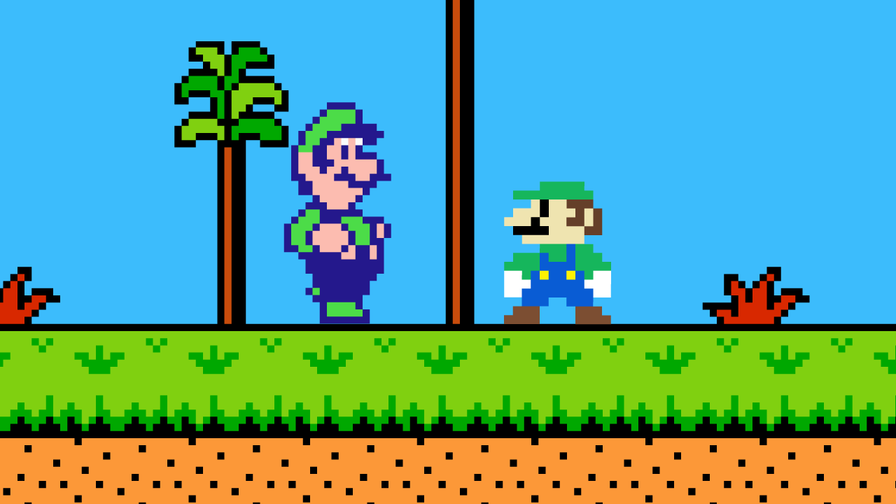 If Luigi met his dream self.