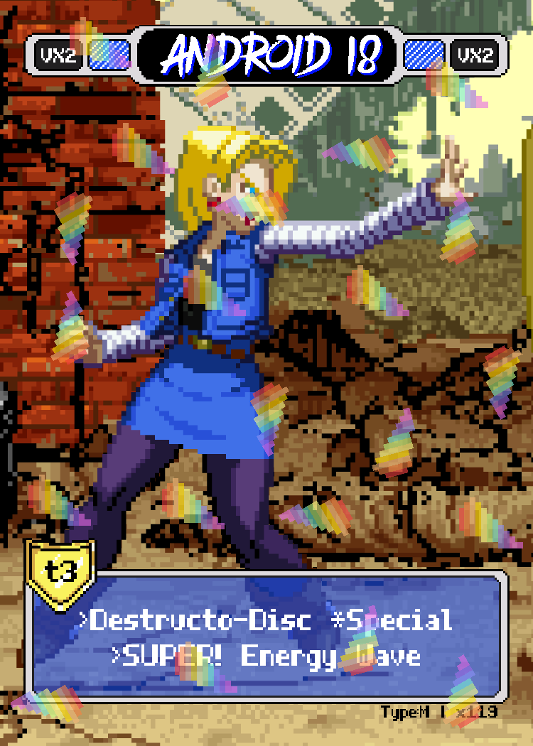 Android18 One Inch Punch - Pixel Vixen #119