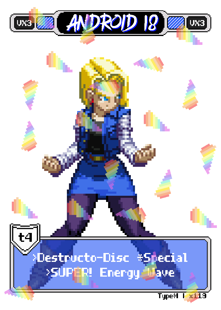 Android18 One Inch Punch - Pixel Vixen #119