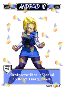Android18 One Inch Punch - Pixel Vixen #119