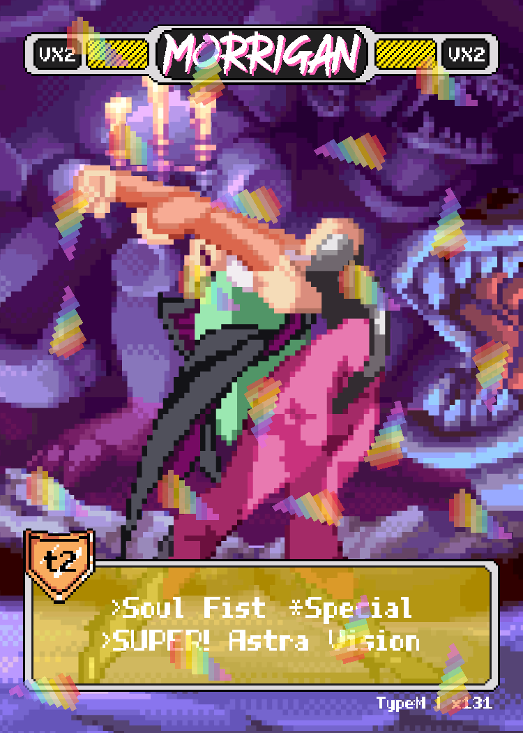 Morrigan Fireball - Pixel Vixen Trading Card #131