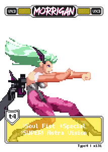 Morrigan Fireball - Pixel Vixen Trading Card #131