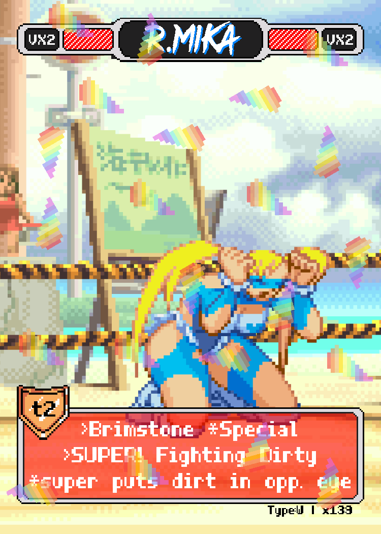 R.Mika Dirty - Pixel Vixen Trading Card #139