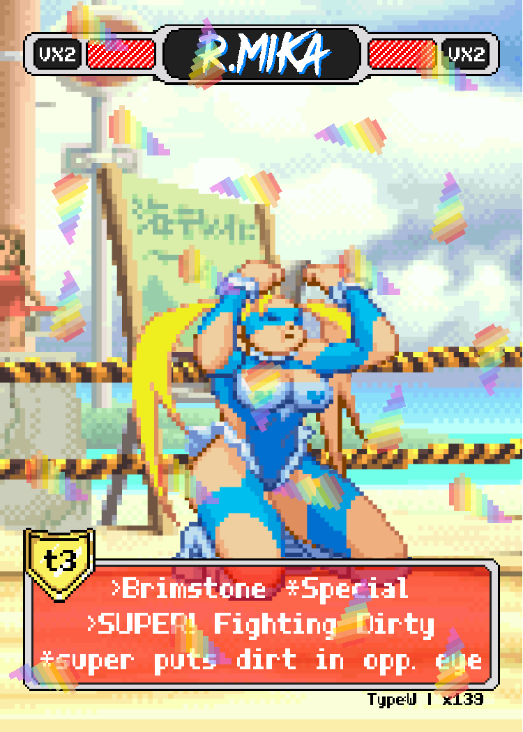 R.Mika Dirty - Pixel Vixen Trading Card #139