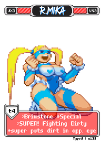 R.Mika Dirty - Pixel Vixen Trading Card #139