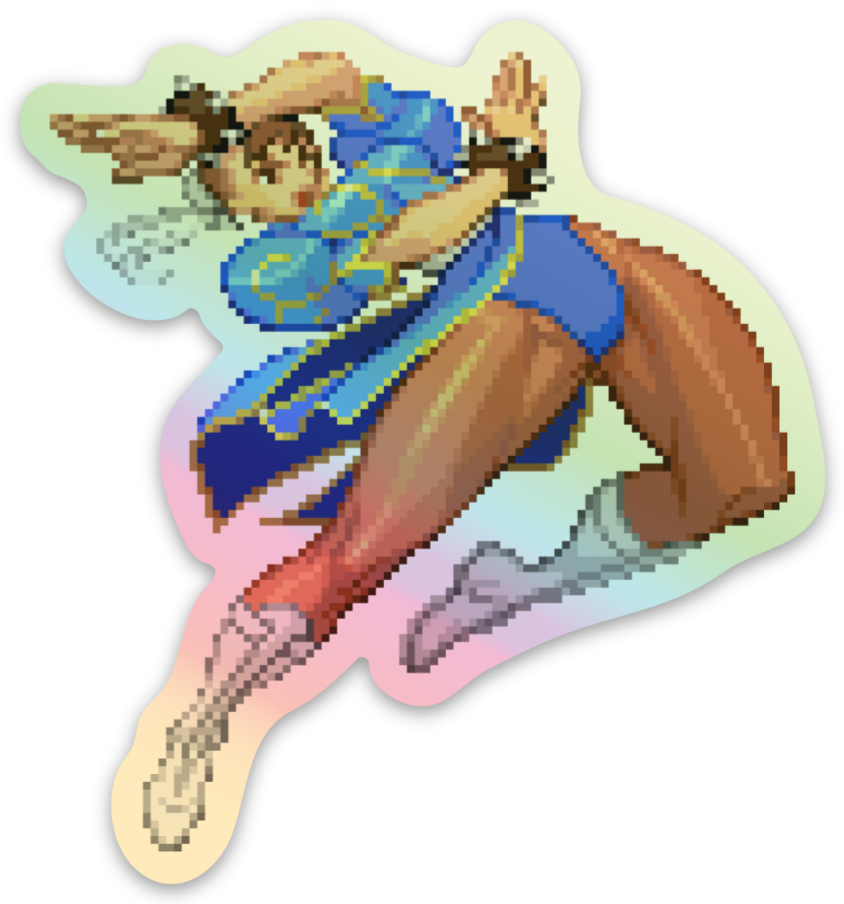 Chun Li Pixel Vixen Sticker #3