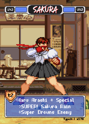 Sakura Pixel Vixen Action Card #35