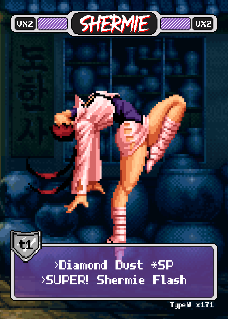 Shermie - Pixel Vixen Trading Card #171