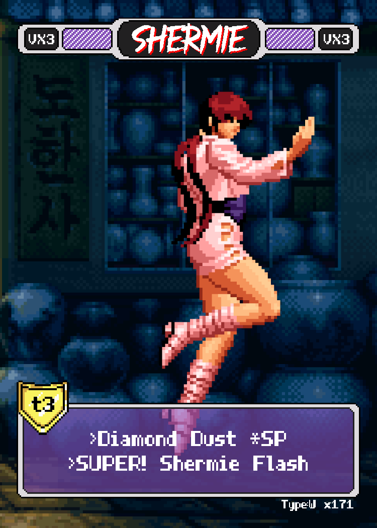 Shermie - Pixel Vixen Trading Card #171