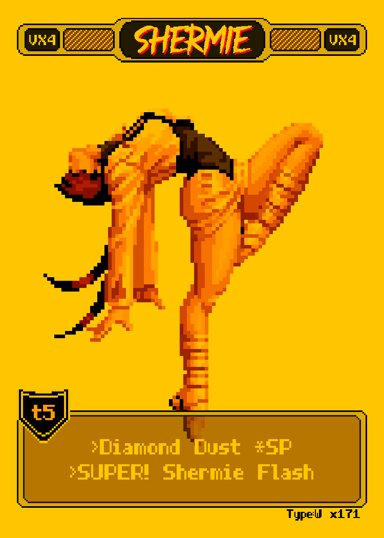 Shermie - Pixel Vixen Trading Card #171