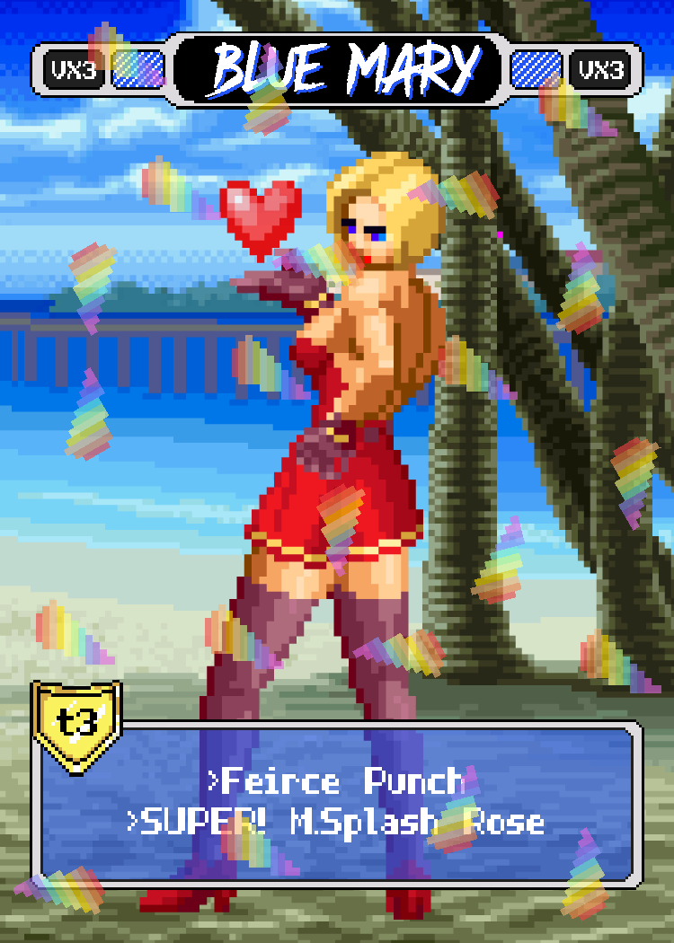 Red Mary Blowing Kiss - Pixel Vixen #28
