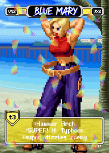 Blue Mary Hula Hoop - Pixel Vixen #47