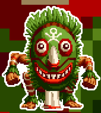 Mudman King of the Fighters Pixel Vixen Sticker #31 - Pixel X