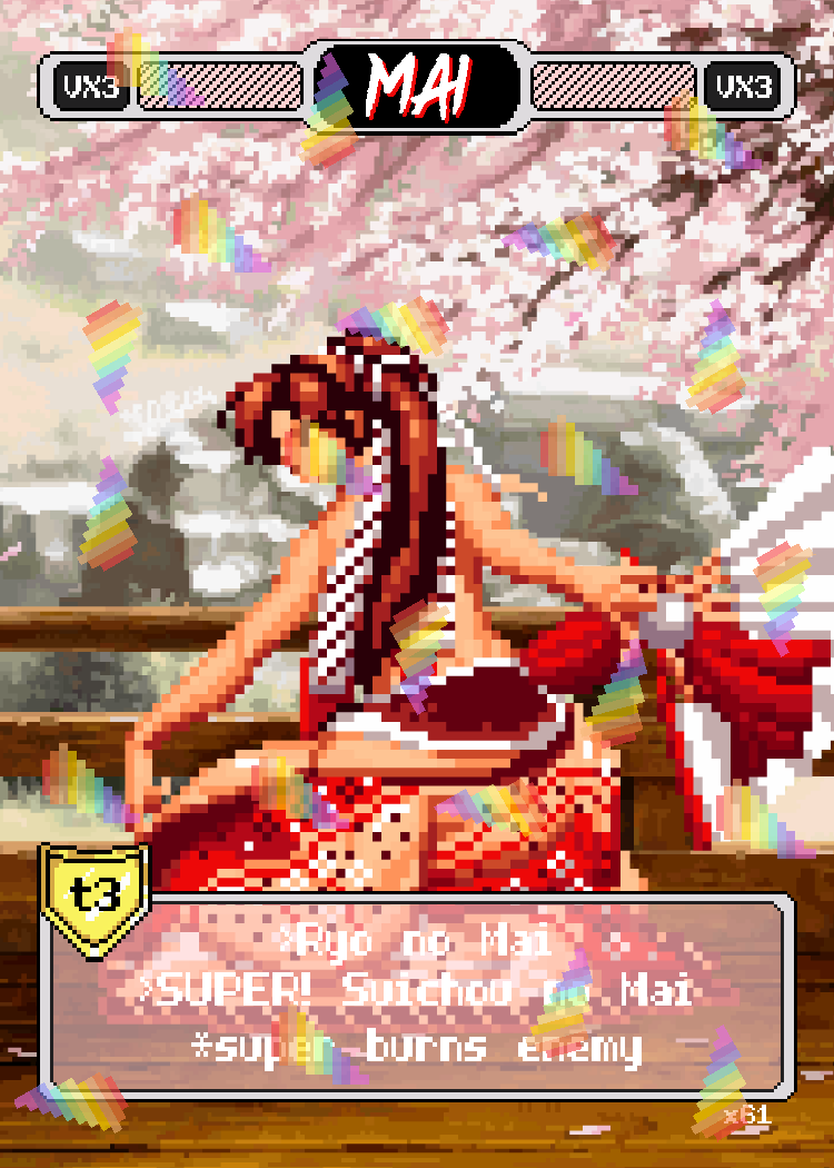 Mai Kimono Strip - Pixel Vixen #61