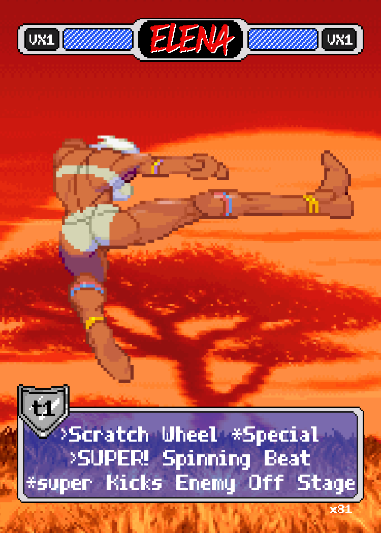 Elena Spin Kick - Pixel Vixen #81