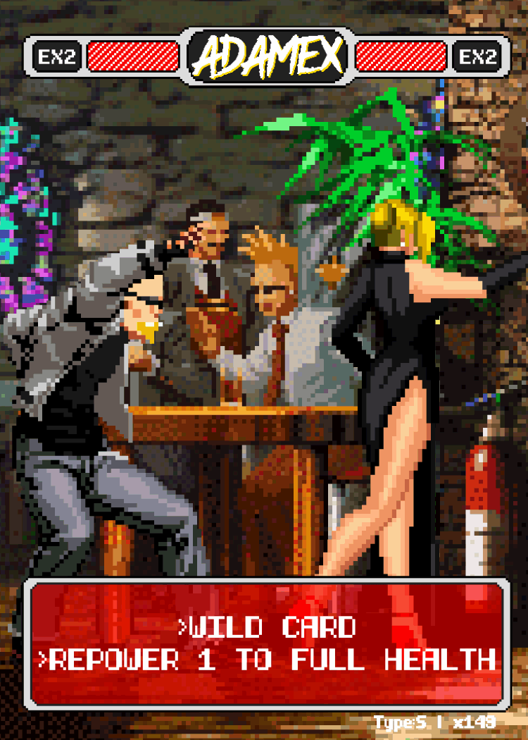 AdamEX Pixel Vixen Action Card #14