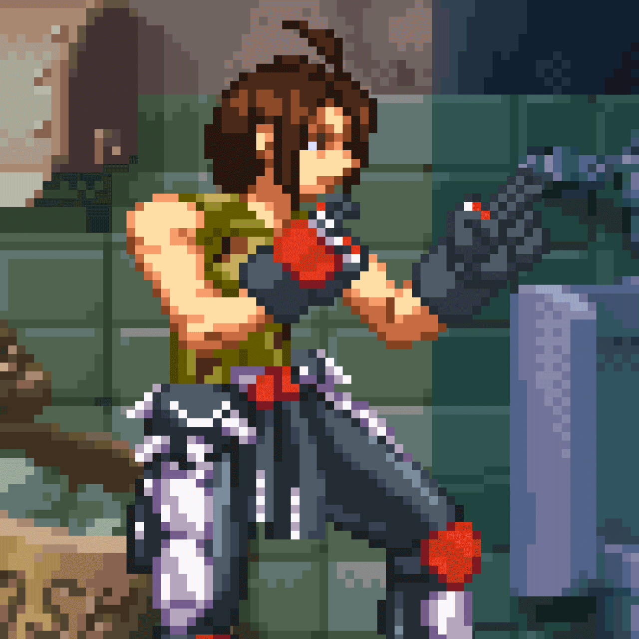 Akira Kazama Punch Combo - Pixel Vixen Trading Card #136