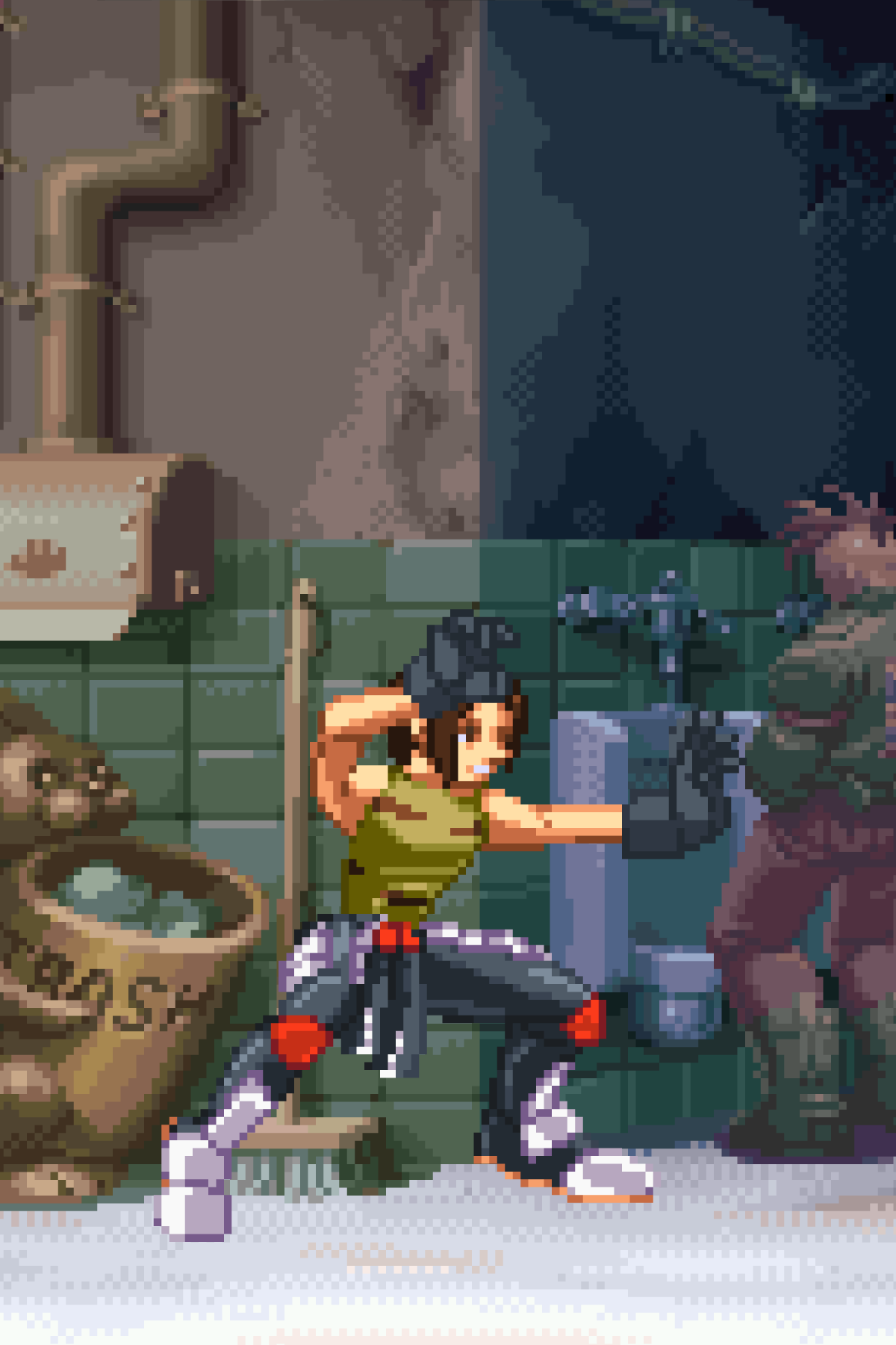 Akira Kazama Punch Combo - Pixel Vixen Trading Card #136