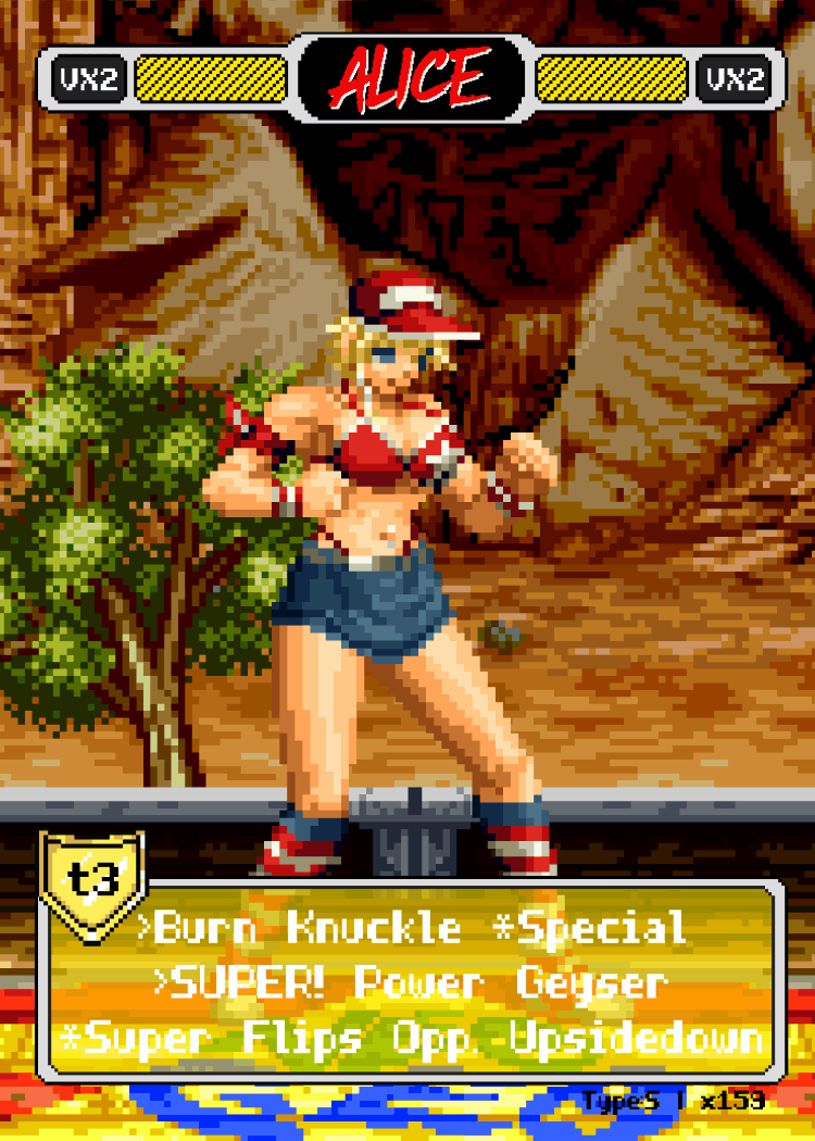 Alice Pixel Vixen Action Card #24