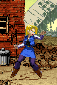 Android18 One Inch Punch - Pixel Vixen #119
