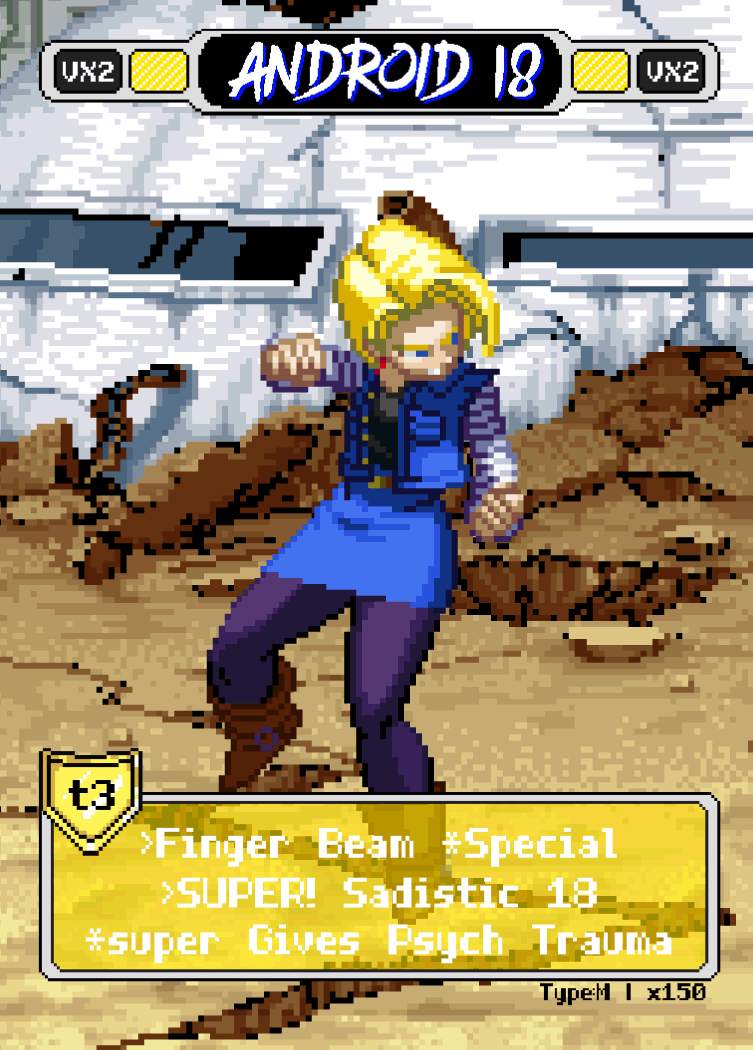 Android18 Pixel Vixen Action Card #15