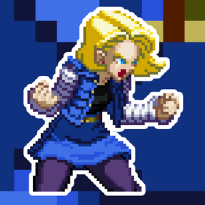 Android18 Pixel Vixen Sticker #12