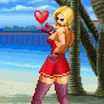 Load image into Gallery viewer, Red Mary Blowing Kiss - Pixel Vixen #28
