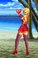 Load image into Gallery viewer, Red Mary Blowing Kiss - Pixel Vixen #28
