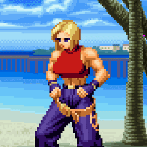 Blue Mary Hula Hoop - Pixel Vixen #47