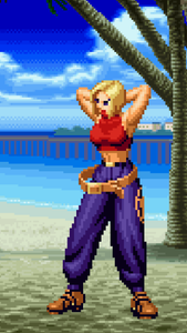 Blue Mary Hula Hoop - Pixel Vixen #47
