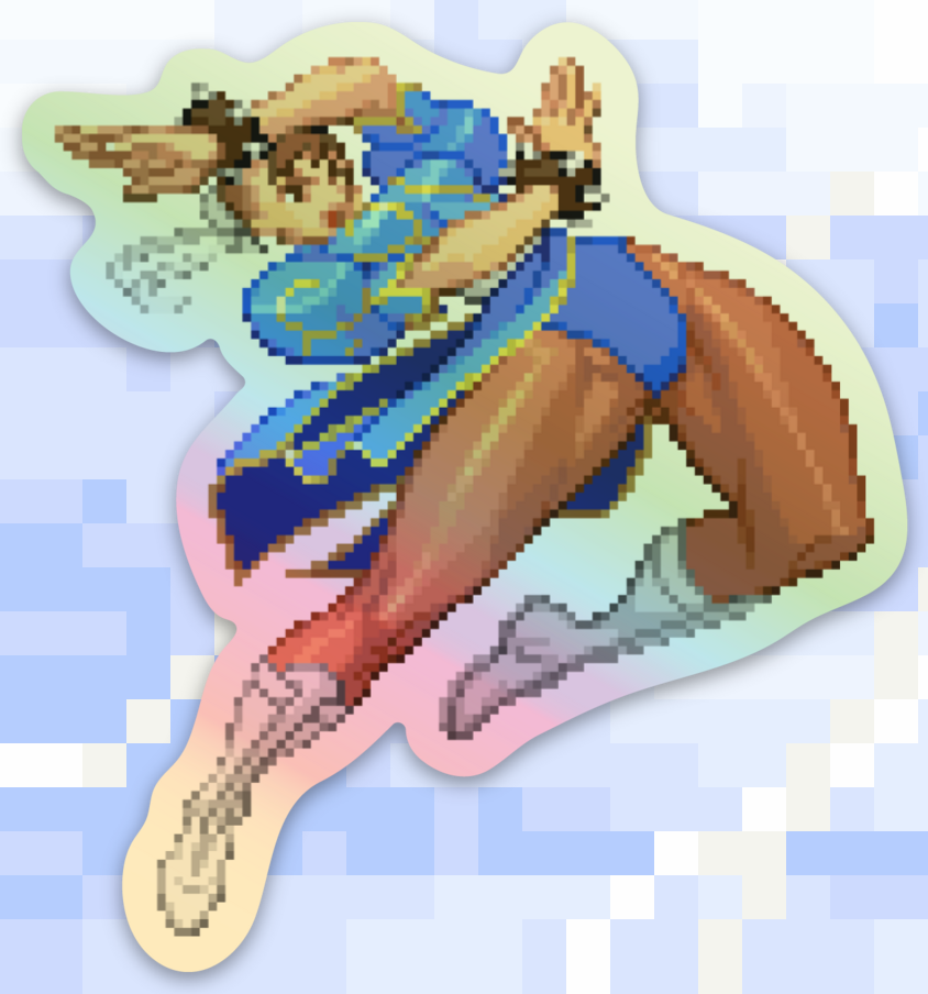 Chun Li Pixel Vixen Sticker #4